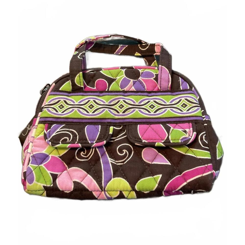 Vera Bradley Quilted Mini Handbag in Colorful Floral Pattern